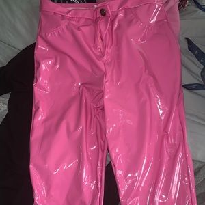 Pink latex pants | never worn